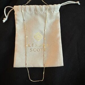Kendra Scott gold necklace. Adjustable